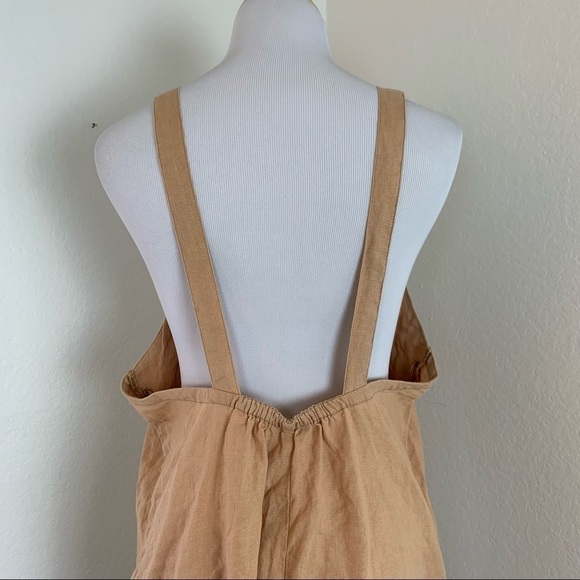 NWT Tavik Standoff Romper Linen Rayon Size Small Sand Shorts Pockets - Picture 8 of 14